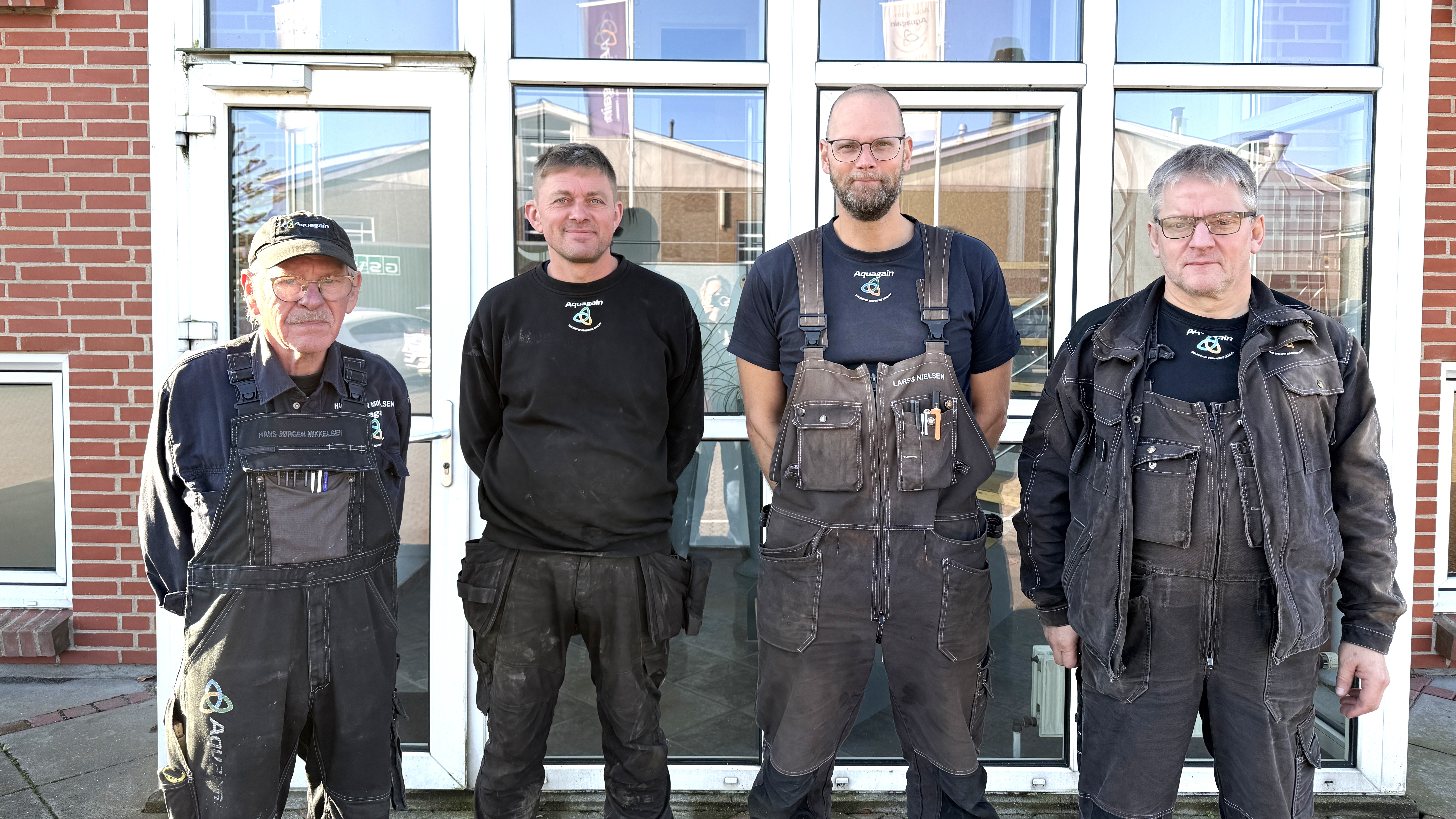 From left to right: Jubilarians Hans Jørgen Mikkelsen, Bjørn Ravn Meden, Lars Skovgaard Nielsen, Torben Ebsen Pedersen